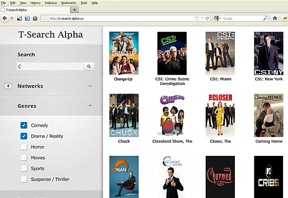 T-Search Alpha screenshot