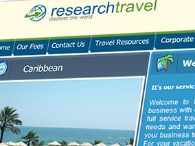 Research Travel website image