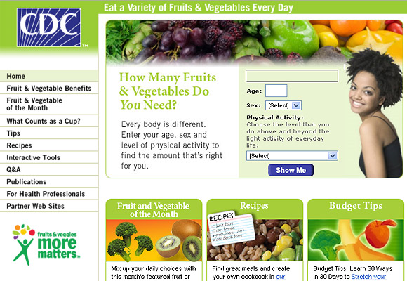 CDC Five A Day screenshot